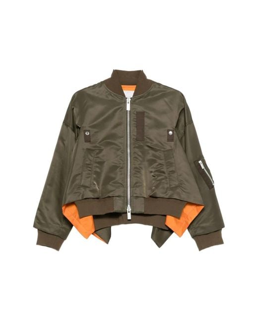 Sacai Green Bomber Jackets