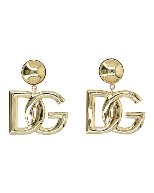 Earrings Dolce & Gabbana de color Metallic