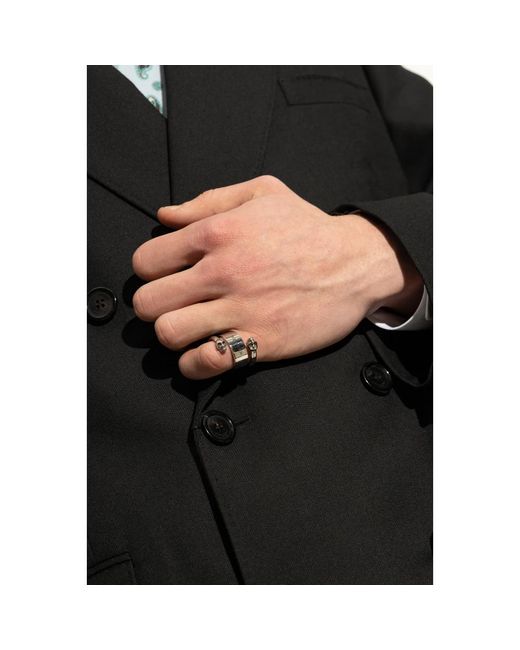 McQueen Messing Ring in het Metallic voor heren
