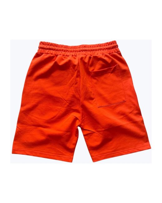 Mc2 Saint Barth Lässige Baumwollshorts Mit Verstellbarem Bund in Red für Herren