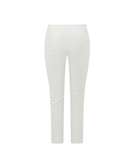 Pinko Gray Slim-Fit Trousers
