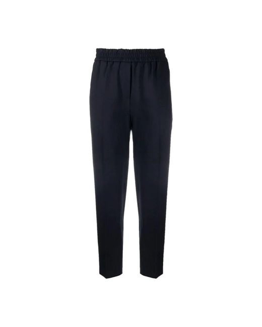 Harris Wharf London Blue Slim-Fit Trousers