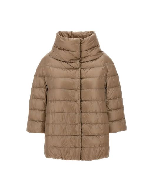 Herno Jassen ,Winterjassen Piumino Stijl in het Brown