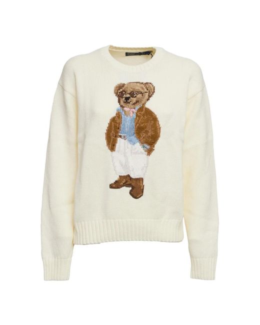 Polo Ralph Lauren White Round-Neck Knitwear for men
