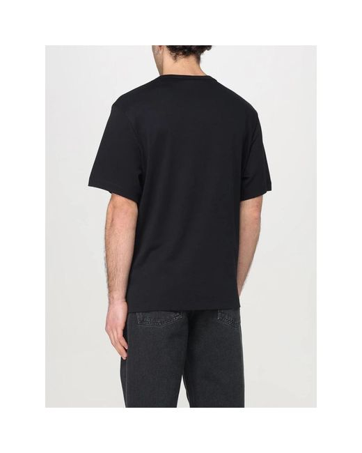 Helmut Lang Embroidered Logo Tee in het Black voor heren