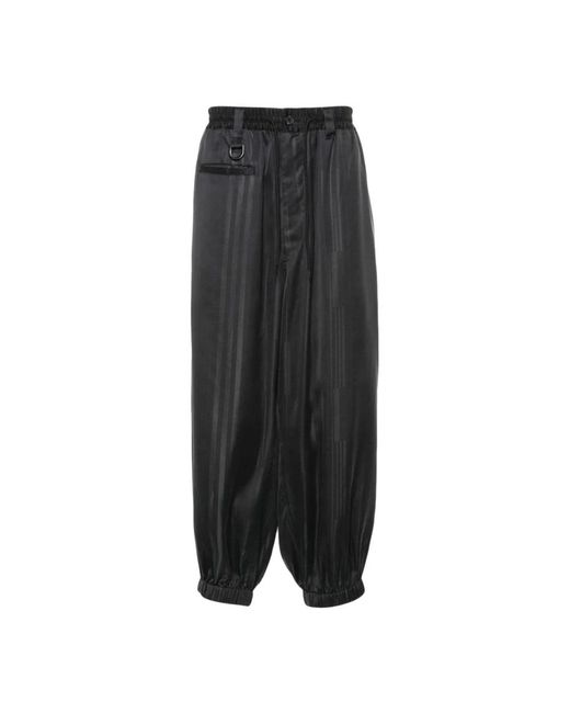 Y-3 Black Wide Trousers for men