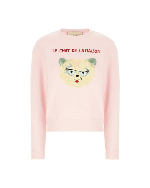 Valentino Garavani Pink Round-Neck Knitwear