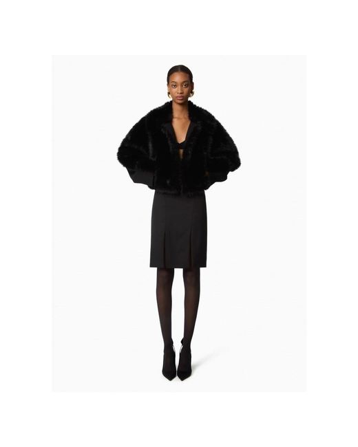 Faux Fur & Shearling Jackets Nina Ricci de color Black