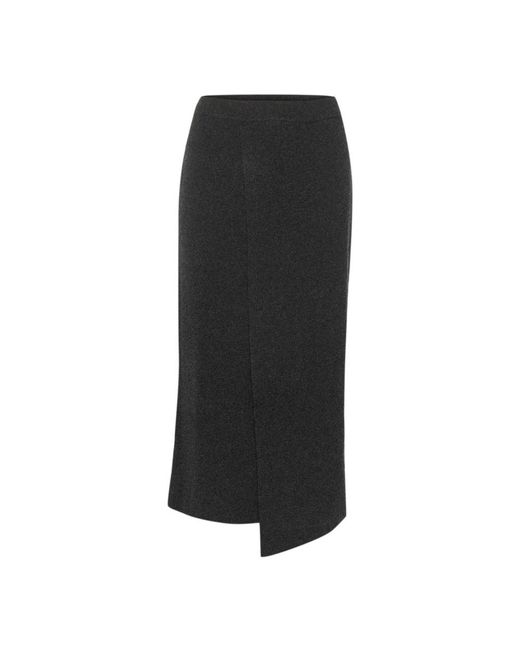 Gestuz Rokken ,Zwart ,Wol Manzigz Rok in het Black