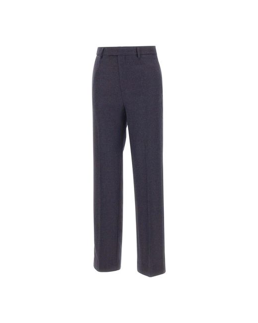 MM6 by Maison Margiela Blue Straight Trousers