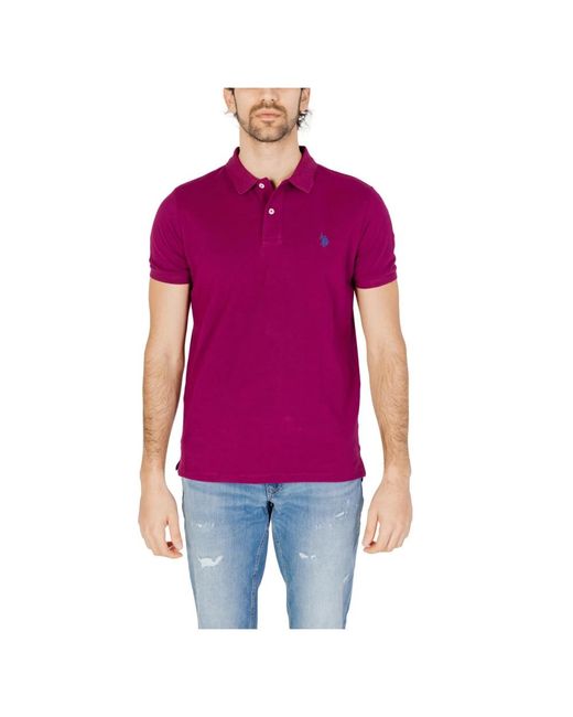 U.S. POLO ASSN. Purple Polo Shirts for men