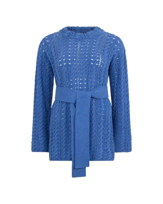 Moorer Lidia Sweater in het Blue