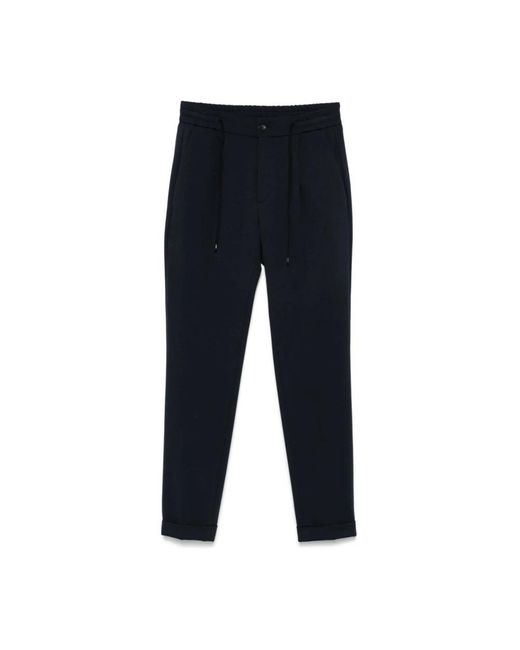 Michael Coal Blue Slim-Fit Trousers for men