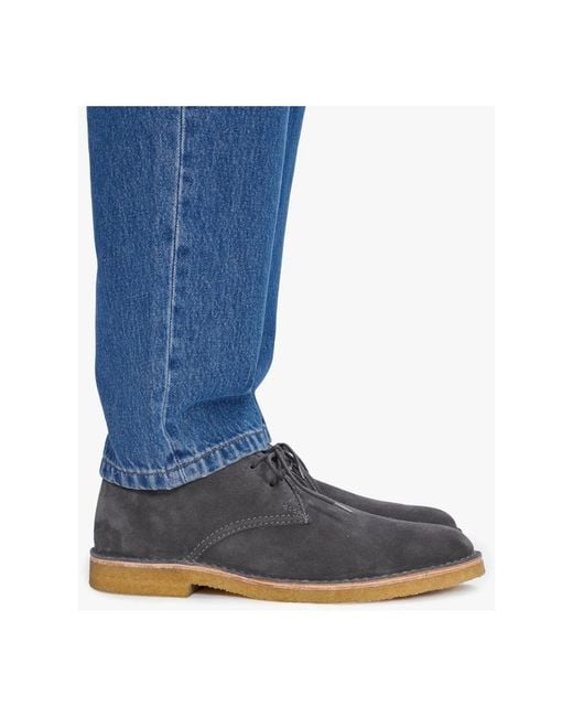 A.P.C. Black Lace-Up Boots for men