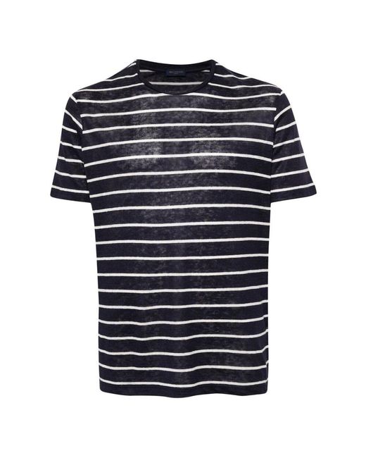 Paul & Shark Blaues leinen langarm casual hemd in Blue für Herren