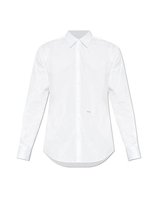 DSquared² Logo Shirt in het White voor heren