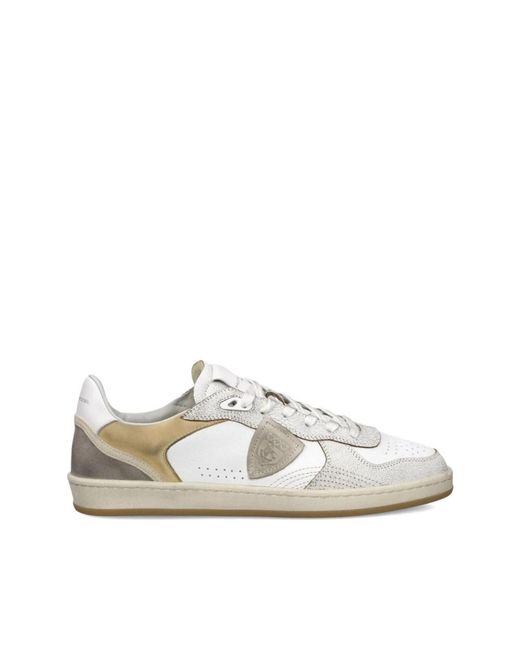 Philippe Model White Leather Sneakers for men
