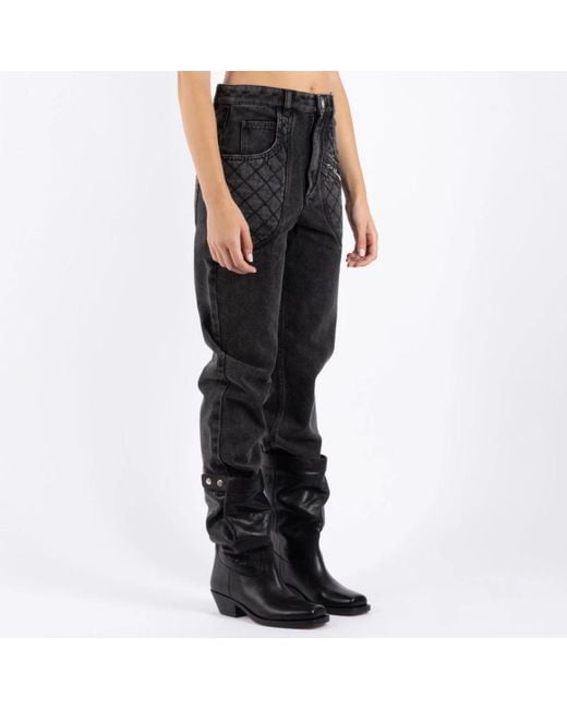 Isabel Marant Black Straight Fit Jeans