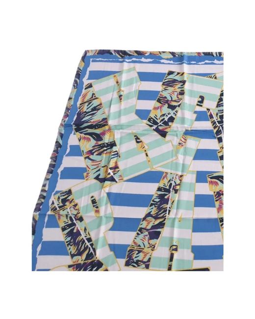 KENZO Blue Scarves