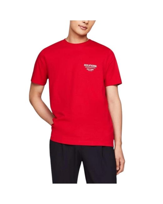 Tommy Hilfiger Red T-Shirts for men