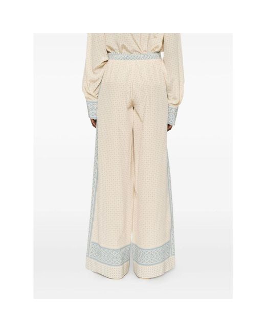 Ermanno Scervino Natural Wide Trousers