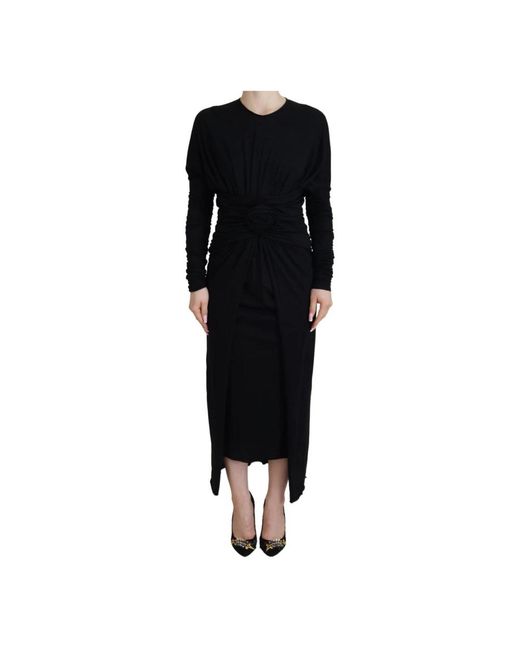 Dolce & Gabbana Black Knitted Dresses
