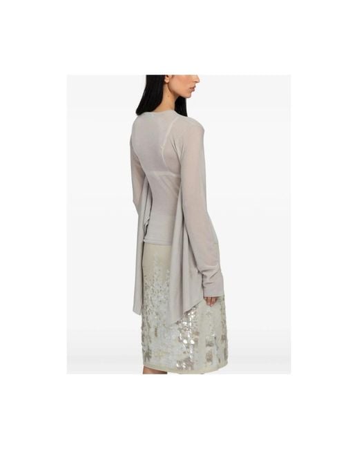 Paloma Wool Gray Long Sleeve Tops