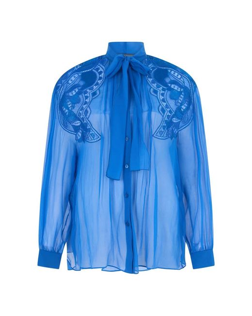 Alberta Ferretti Blue Shirts