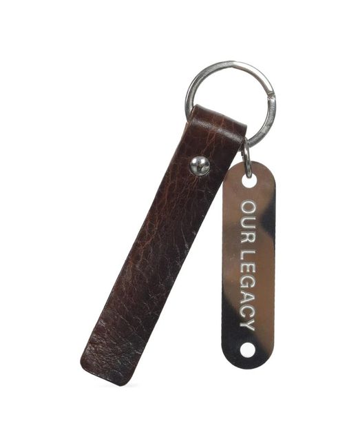Our Legacy Black Ring Keyring