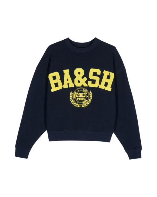 Cropped sweatshirt benjamin style di Ba&sh in Blue