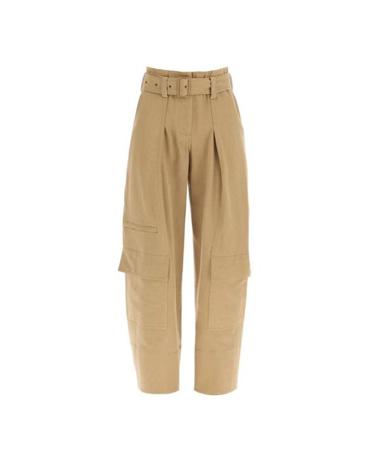 Trousers > wide trousers Low Classic en coloris Natural
