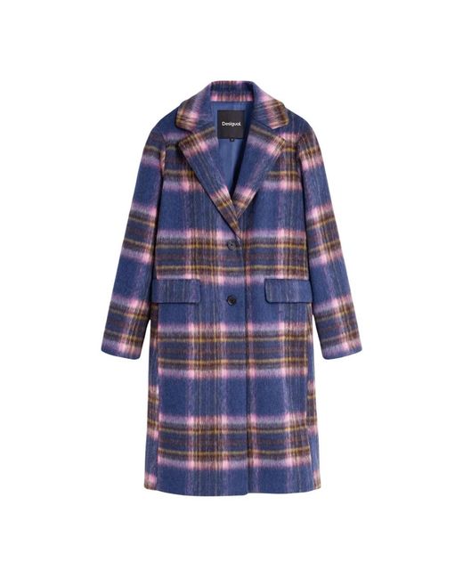 Desigual Chaq_Checkered Jas in het Blue