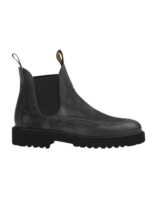 Doucal's Wildleder beatles knöchelstiefel | anthrazitgrau in Black für Herren