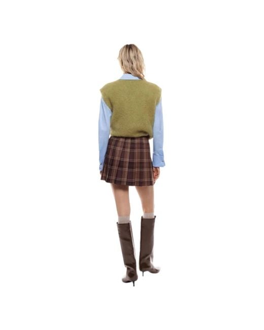 Imperial Brown Short Skirts