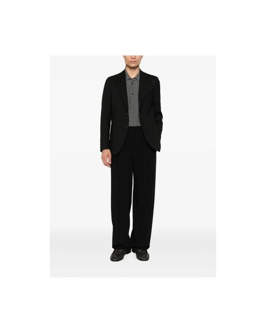 Giorgio Armani Black Wide Trousers for men