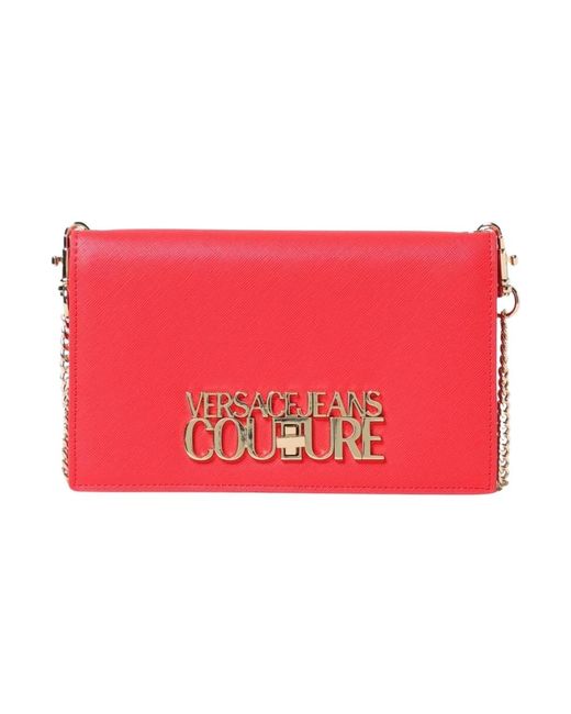 Versace Jeans Couture Red Kettenriemen Clutch Tasche