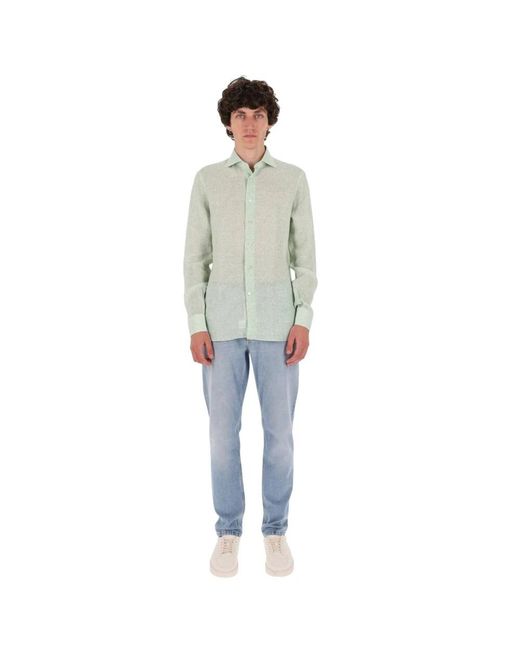Borriello Green Casual Shirts for men