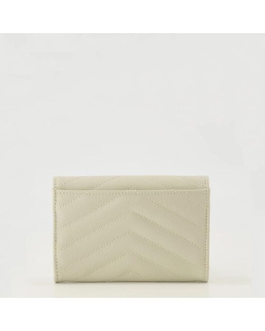 Saint Laurent Natural Wallets & Cardholders