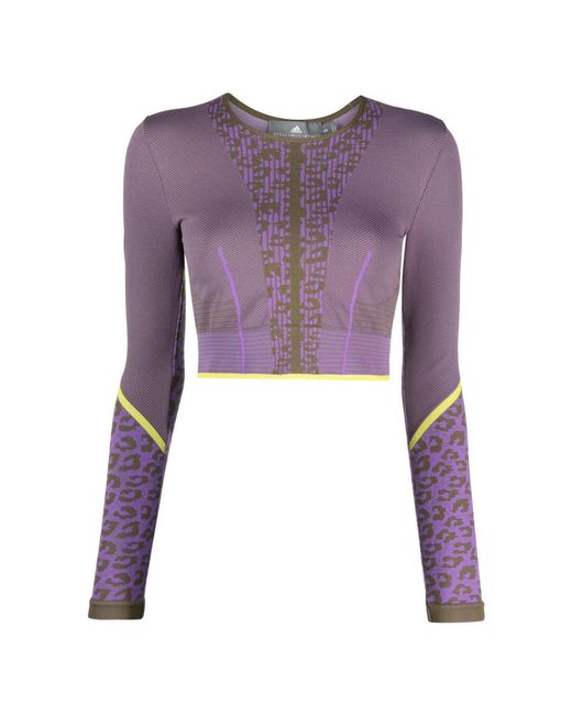 Adidas By Stella McCartney Purple Long Sleeve Tops