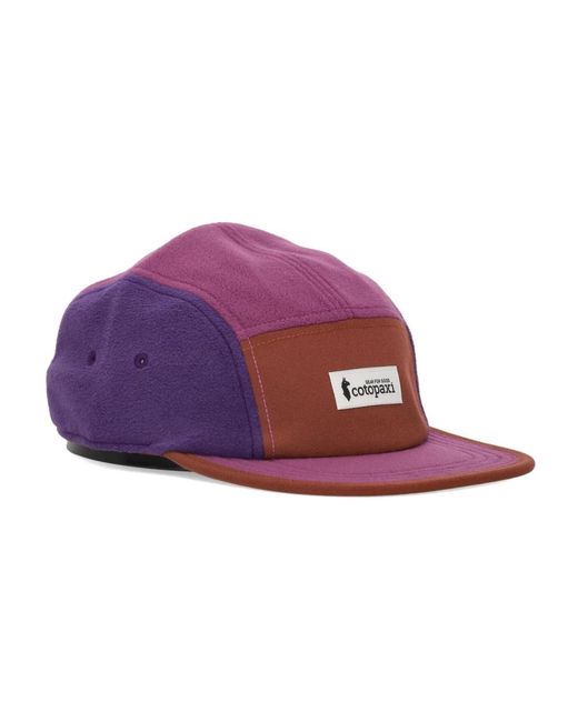 COTOPAXI Accessoires ,Veelkleurig ,Polyester Rusty/Mauve Fleece Visor Cap in het Purple