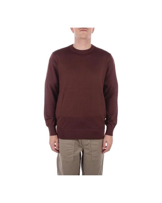 Mc2 Saint Barth Brauner logo pullover regular fit in Red für Herren