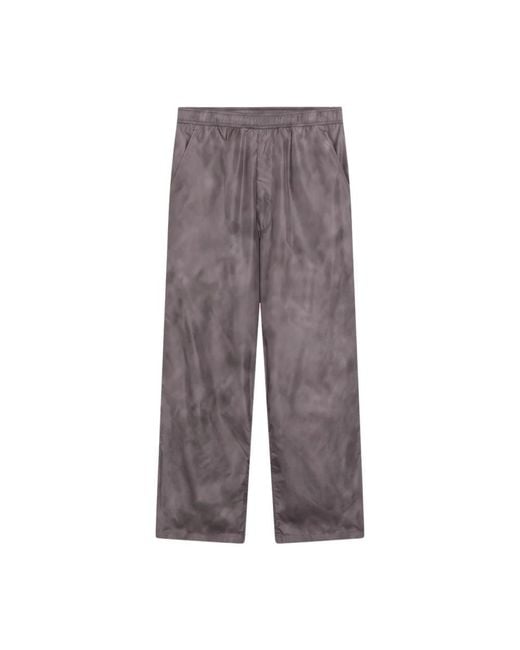 MM6 by Maison Margiela Gray Wide Trousers for men