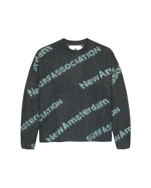 New Amsterdam Surf Association Green Round-Neck Knitwear for men