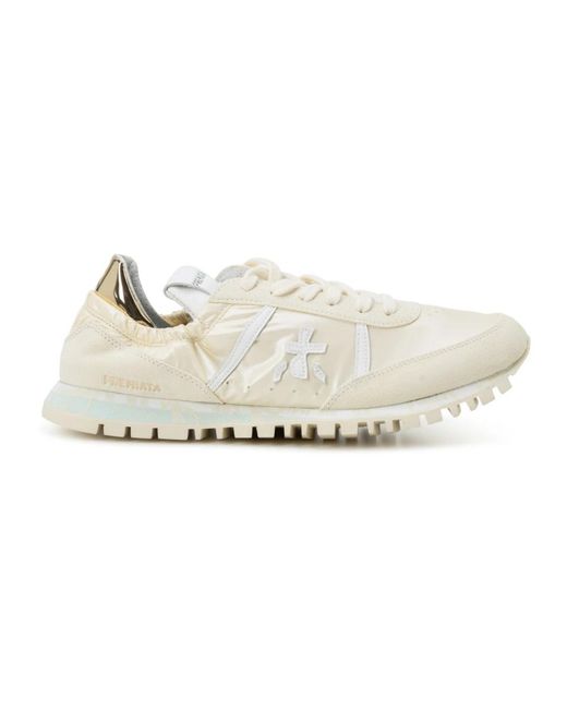 Premiata White Retro style sneakers mit ballerina-design