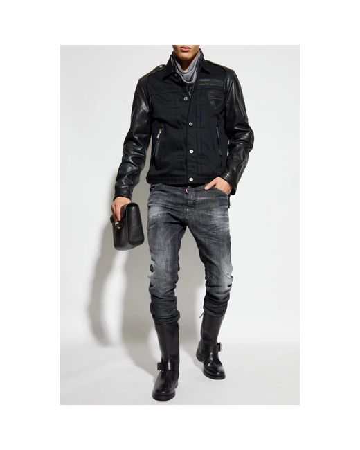 DSquared² Jassen ,Zwart ,Katoen X Ducati Jacket in het Black voor heren