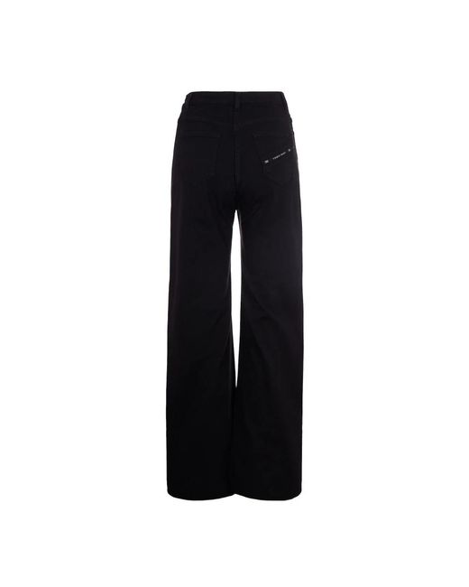 Elisabetta Franchi Black Wide Jeans