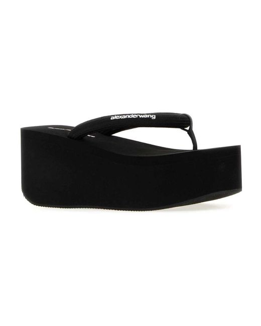 Alexander Wang Black Platform Sandals