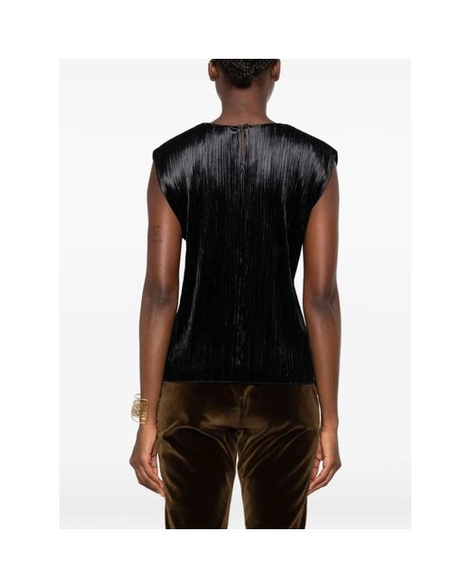 Forte_forte Black Sleeveless Tops