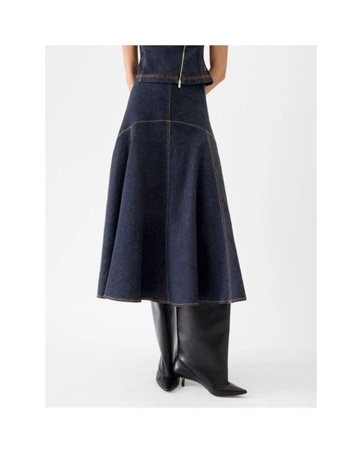 Jacquemus Blue Denim Skirts