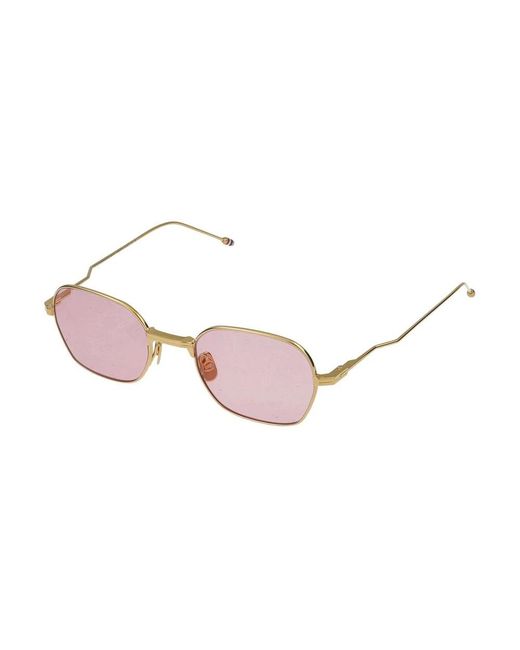 Thom Browne Multicolor Titanium Rectangular Sonnenbrillen